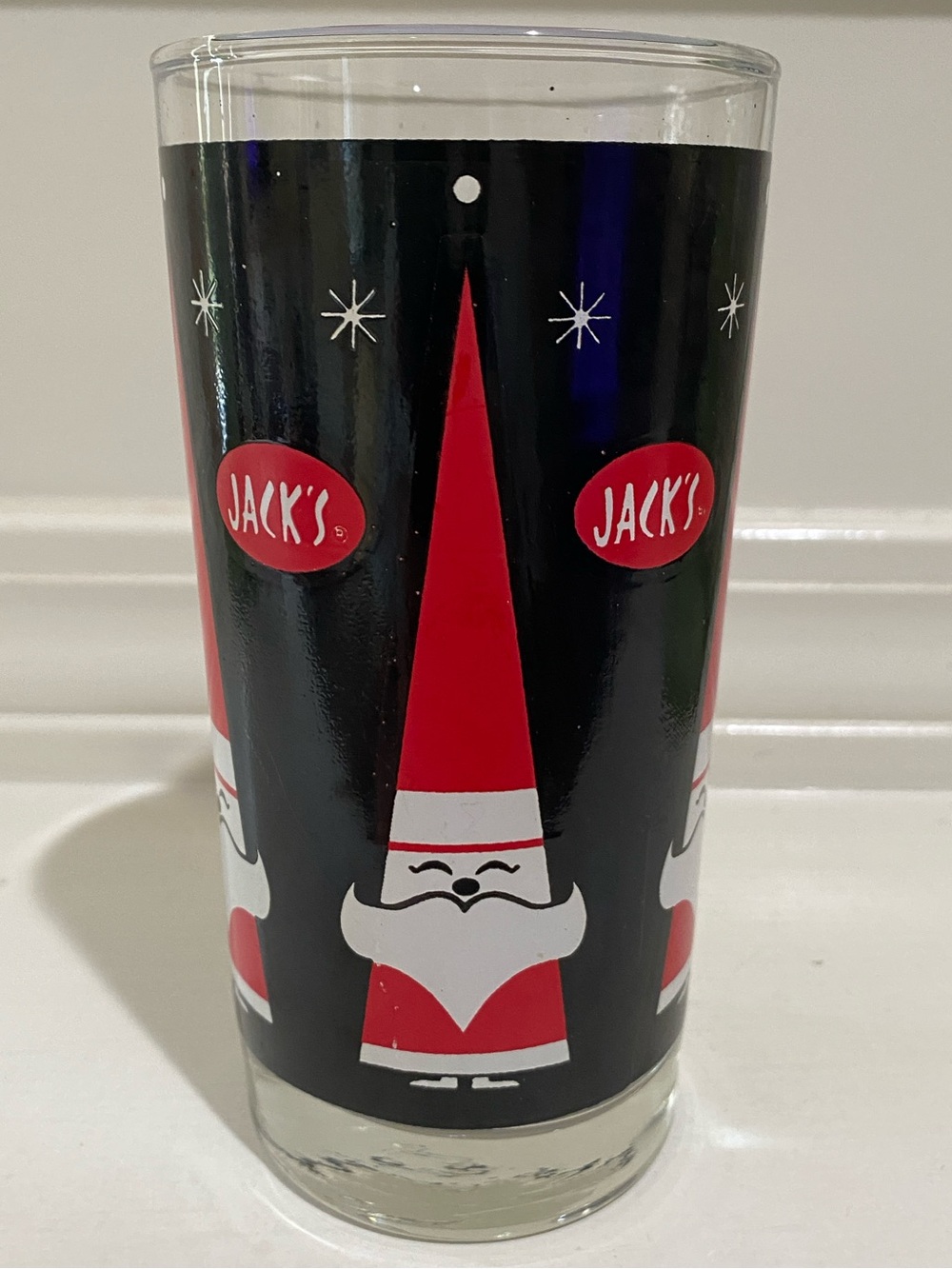 Holt Howard Jack’s Atomic Santa Mid Century Modern Libbey Glass